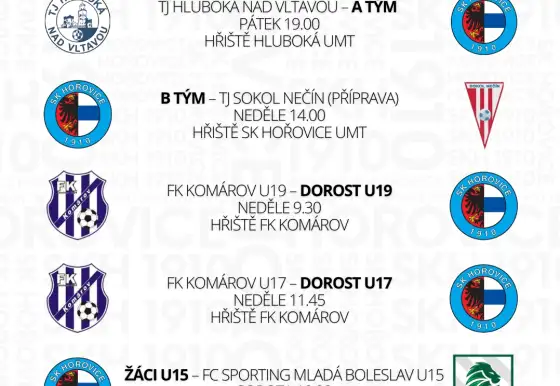 Rozpis zápasů 6. - 8. března